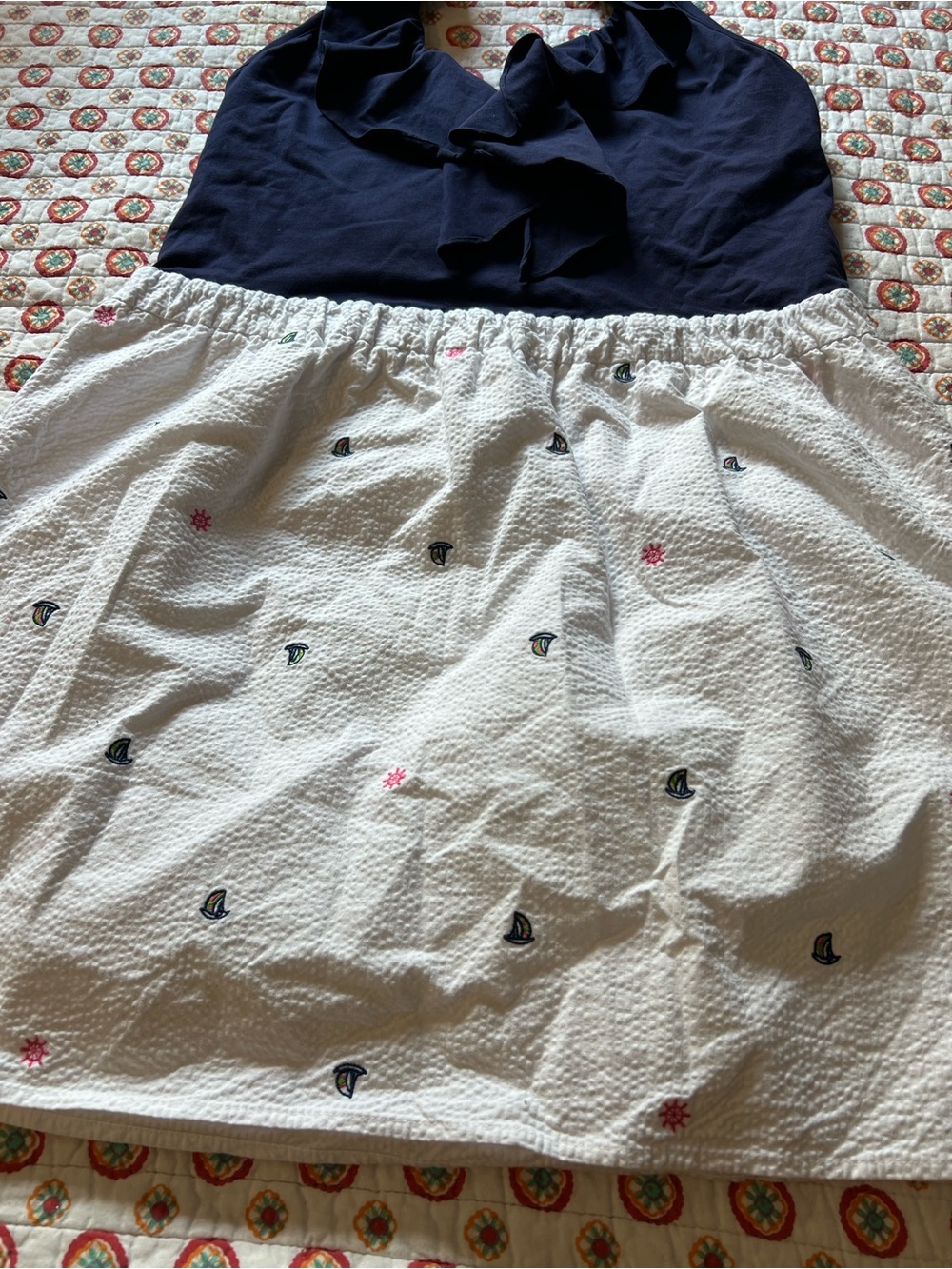 EUC Lilly Pulitzer Quinn Embroidered Halter Dress size XL - Picture 3 of 8